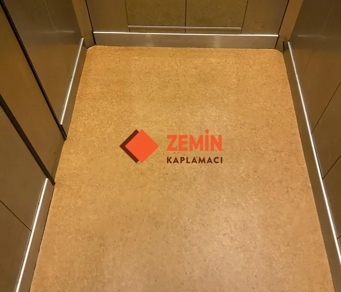 Asansör pvc zemin kaplama görsel 2