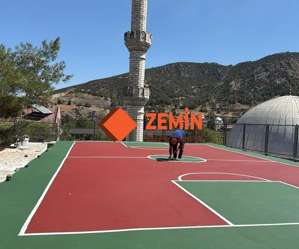 Akrilik saha boyası basketbol ve voleybol sahası Kaplama görsel 6