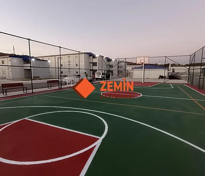 Basketbol ve Valeybol sahası akrilik görsel 4
