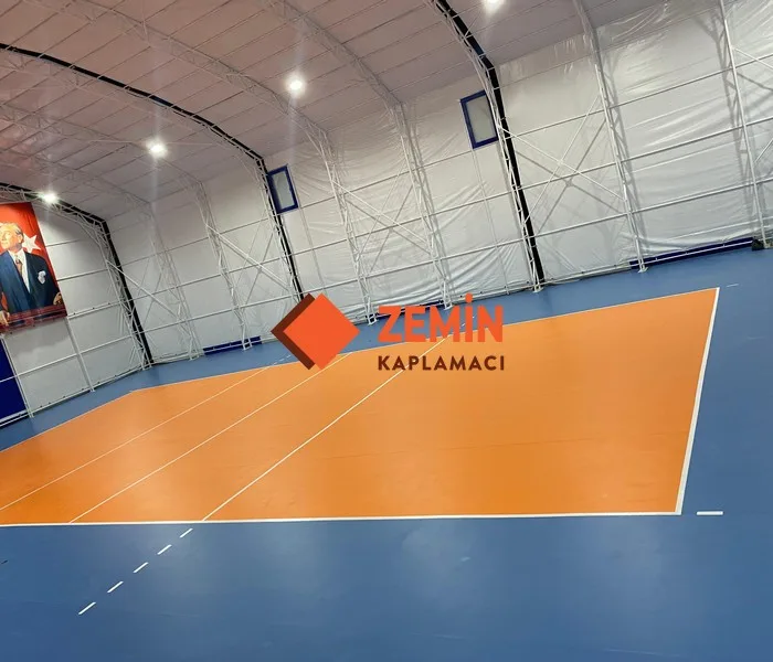 Fiba onaylı pvc spor yer kaplaması görsel 2
