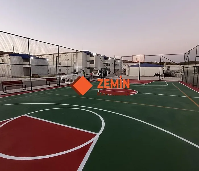 Basketbol sahası akrilik saha boyası kaplaması