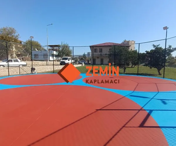 Akrilik saha boyası basketbol ve voleybol sahası Kaplama görsel 4