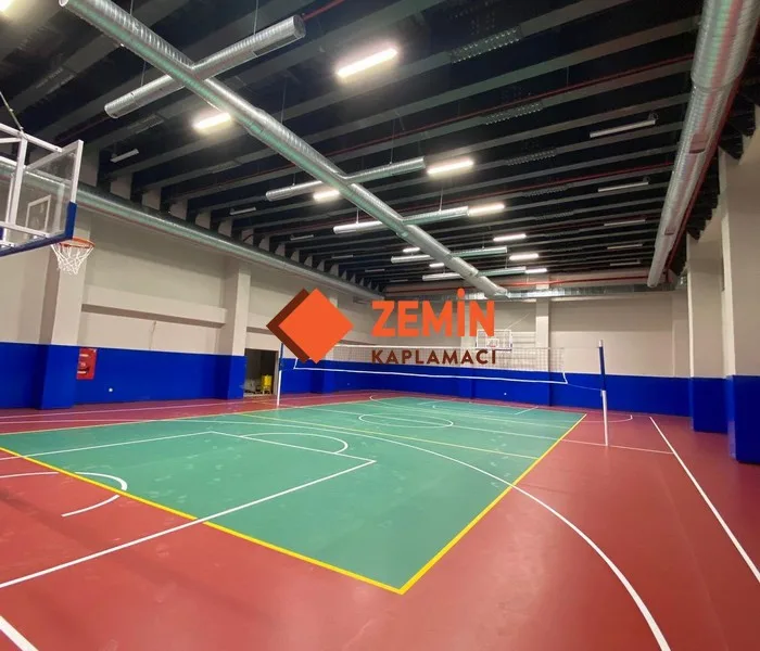 Fiba onaylı pvc spor yer kaplamacısı görsel 4