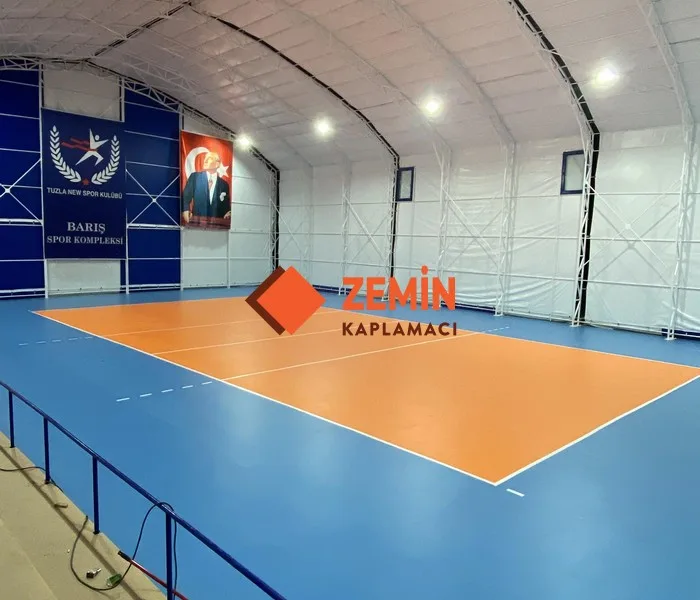 Fiba onaylı pvc spor yer kaplaması görsel 3