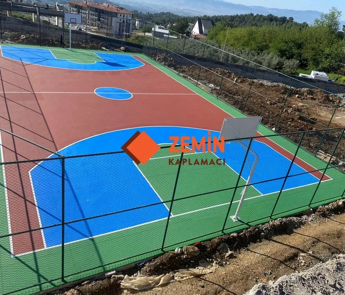 Voleybol sahası akrilik saha boyası kaplama