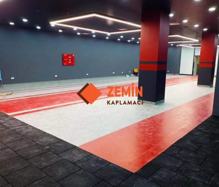 Fitnes salonu pvc zemin kaplama görsel 2