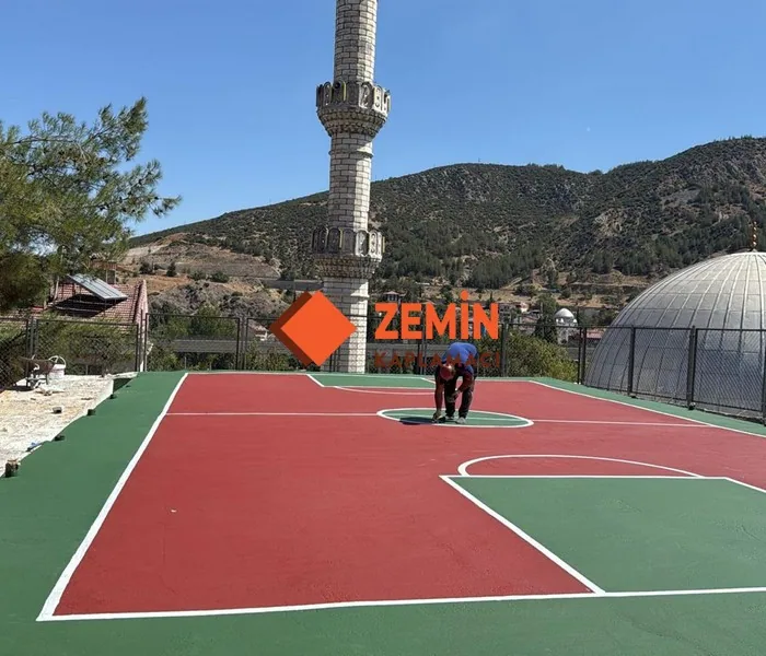 Basketbol ve Valeybol sahası akrilik