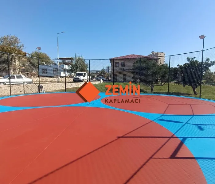 Basketbol sahası akrilik saha boyası kaplama görsel 6